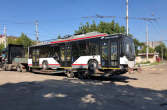 Первый троллейбус с автономным ходом сегодня прибыл в Краснодар