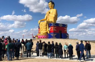 Самая большая в Европе статуя Будды Майтрея появилась в калмыцком городе Лагань